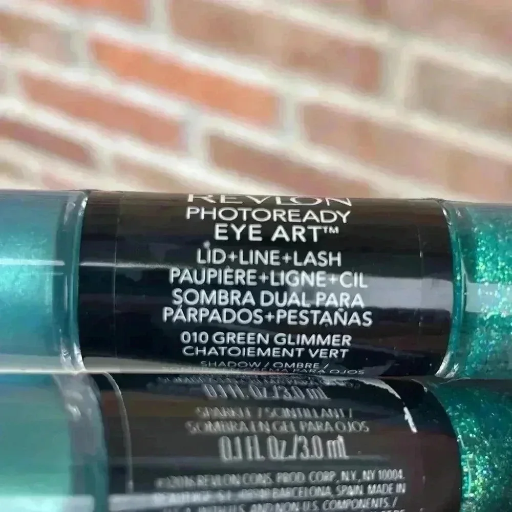 Revlon Photoready Eye Make up Green NEW Lot of 2 Punk Halloween Goth Costume